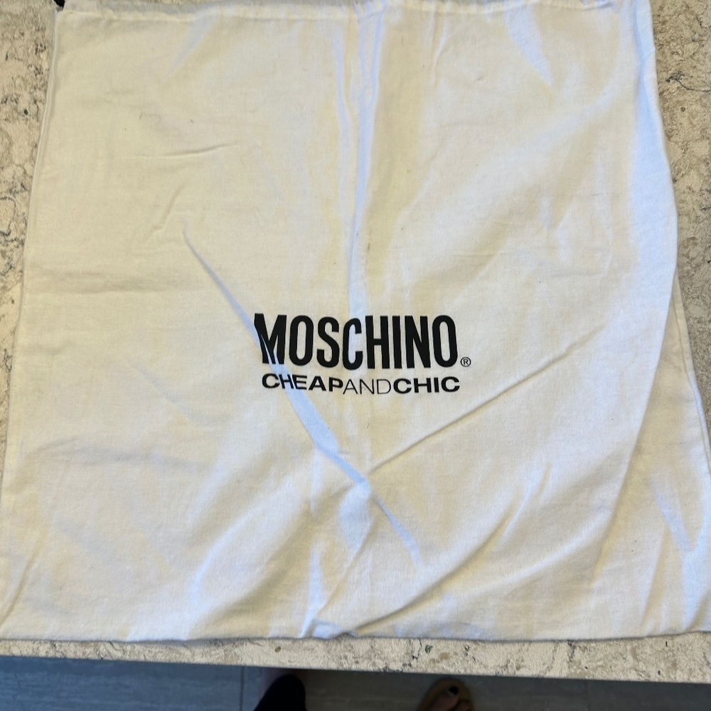 Moschino Drawstring Dustbag 20" W x 19" H